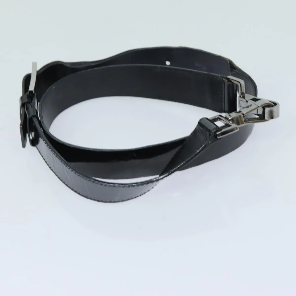 GUCCI Jackie Shoulder Bag Enamel Black 001 4272  79821