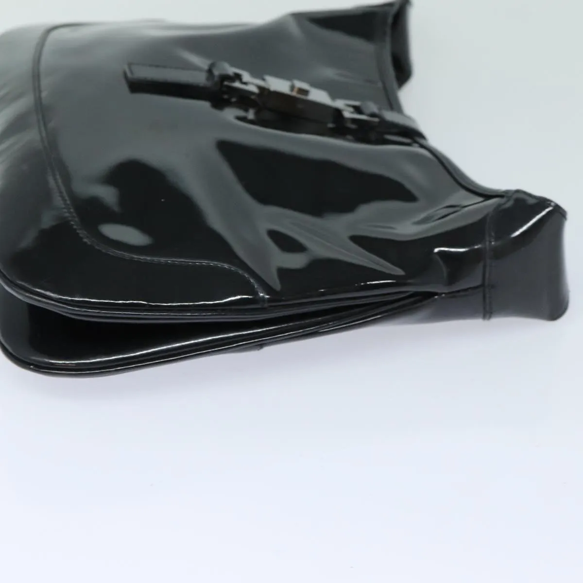 GUCCI Jackie Shoulder Bag Enamel Black 001 4272  79821
