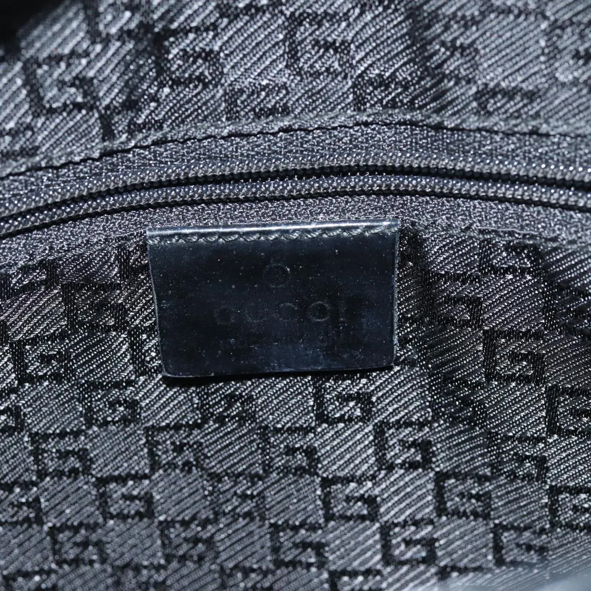 GUCCI Jackie Shoulder Bag Enamel Black 001 4272  79821