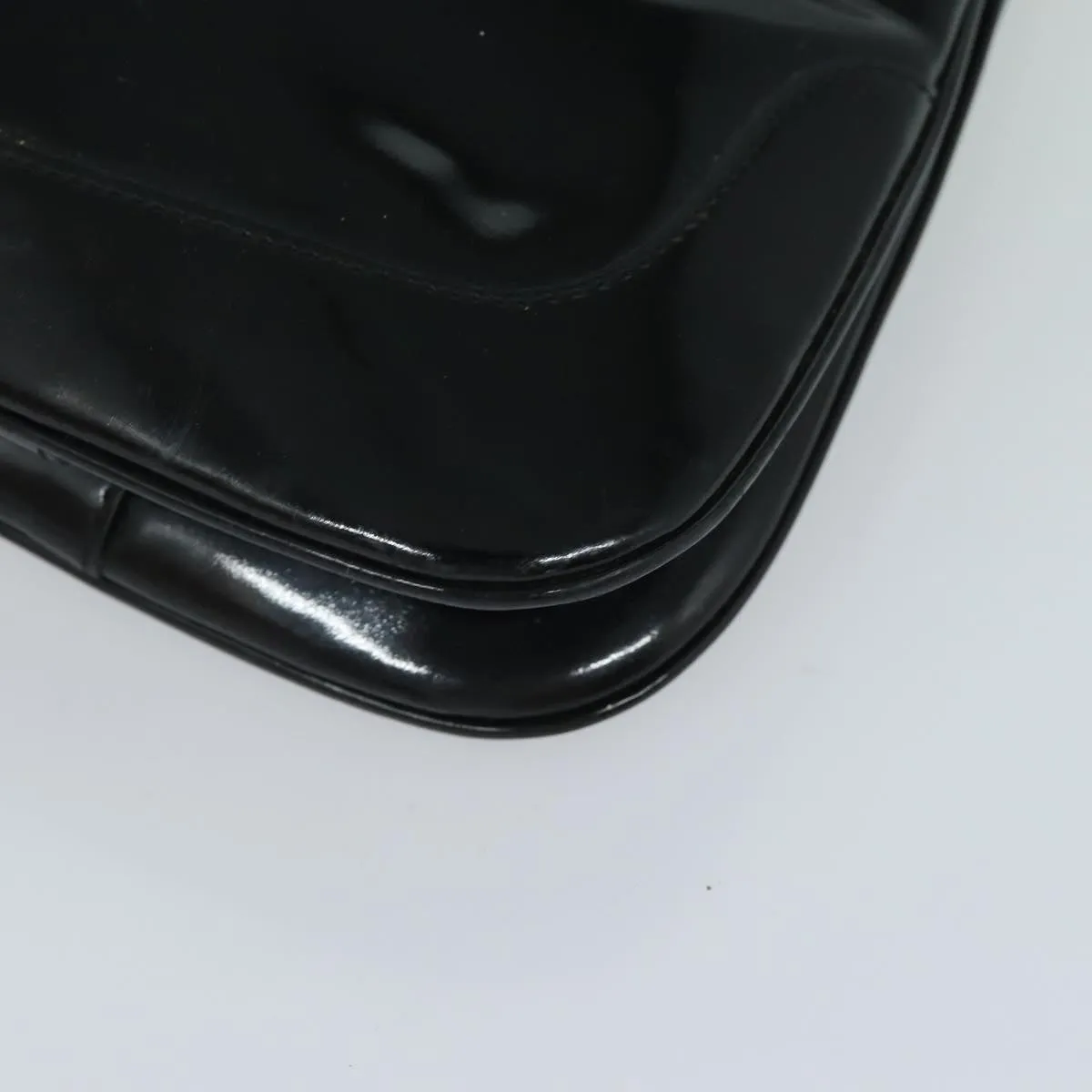 GUCCI Jackie Shoulder Bag Enamel Black 001 4272  79821