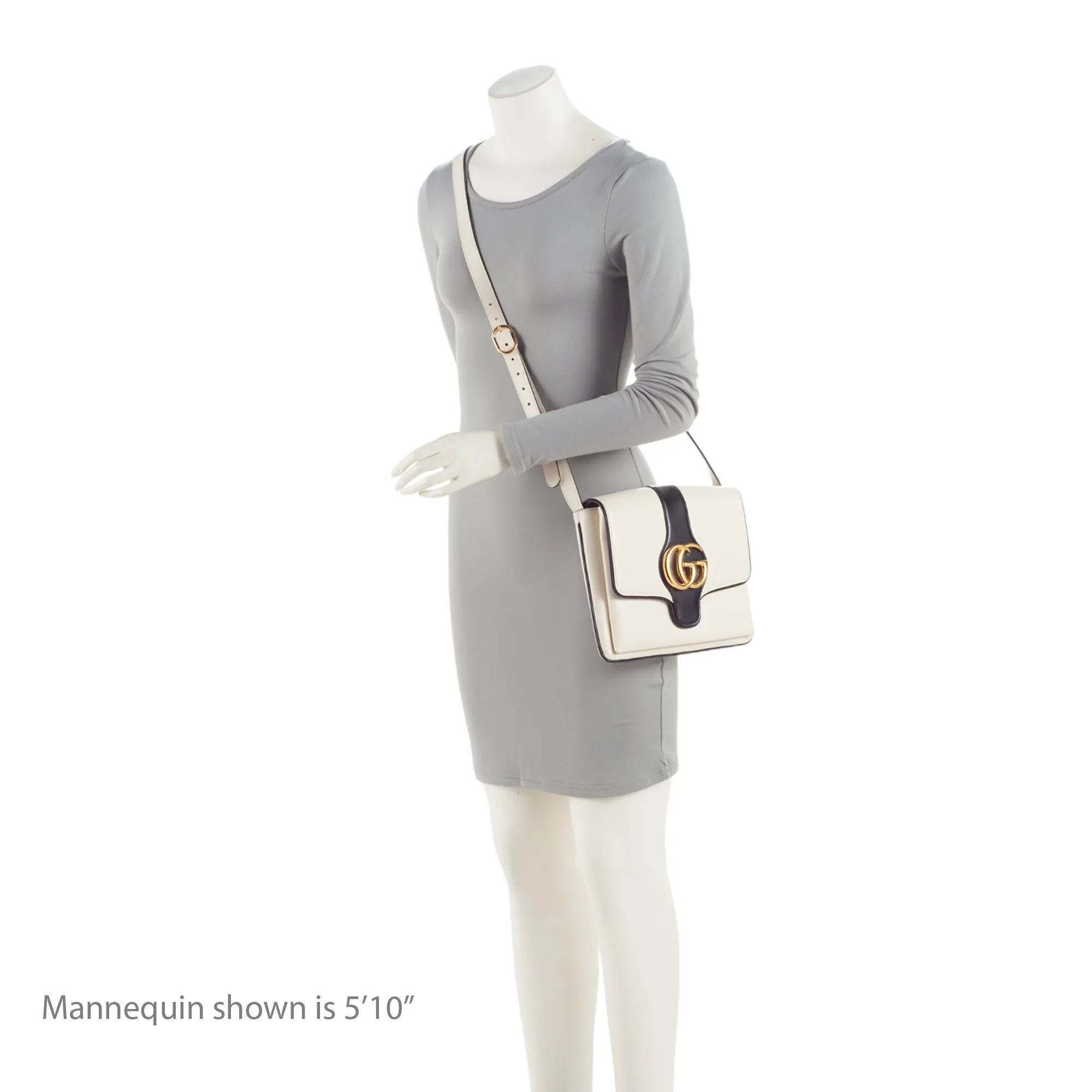 Gucci Leather Arli Medium Shoulder Bag (SHF-89aaBa)