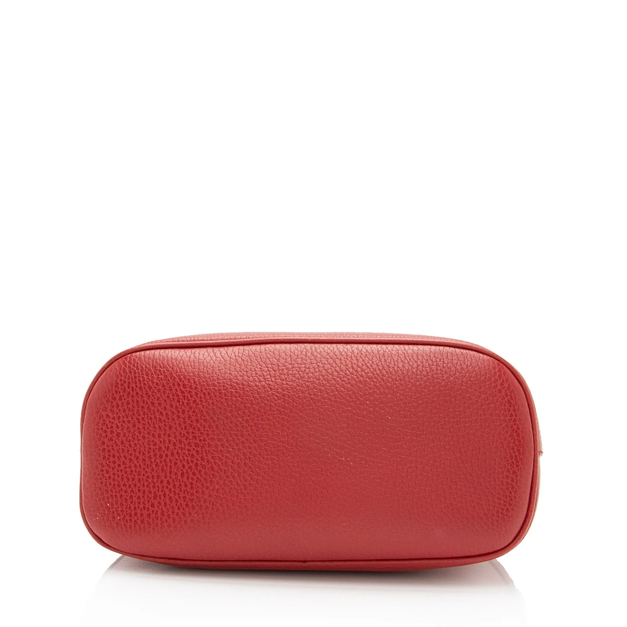 Gucci Leather GG Charm Dome Small Shoulder Bag (SHF-RnbV1S)
