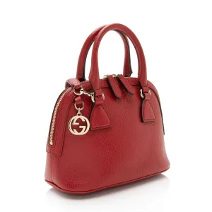 Gucci Leather GG Charm Dome Small Shoulder Bag (SHF-RnbV1S)
