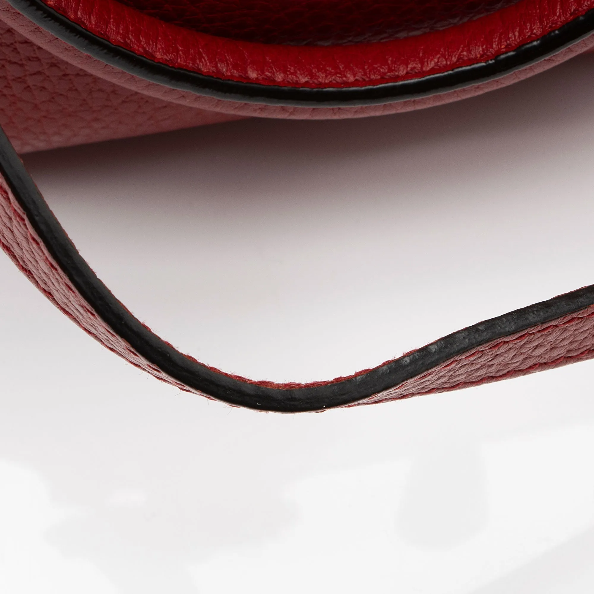 Gucci Leather GG Charm Dome Small Shoulder Bag (SHF-RnbV1S)