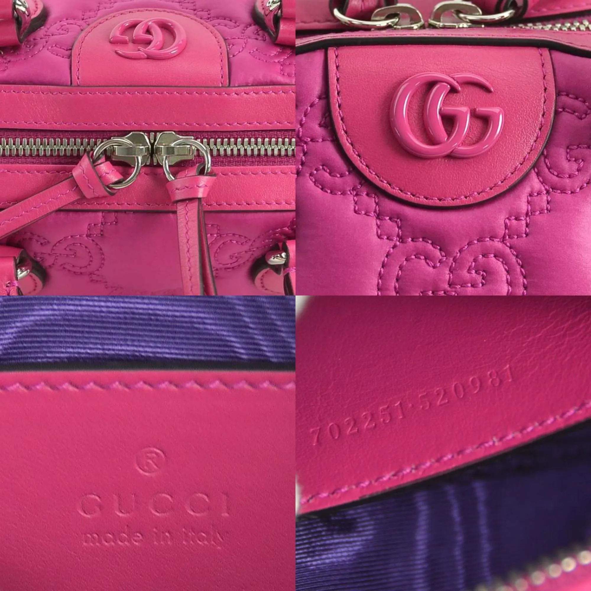 Gucci Leather Handbag Shoulder Bag (Pre-Owned)