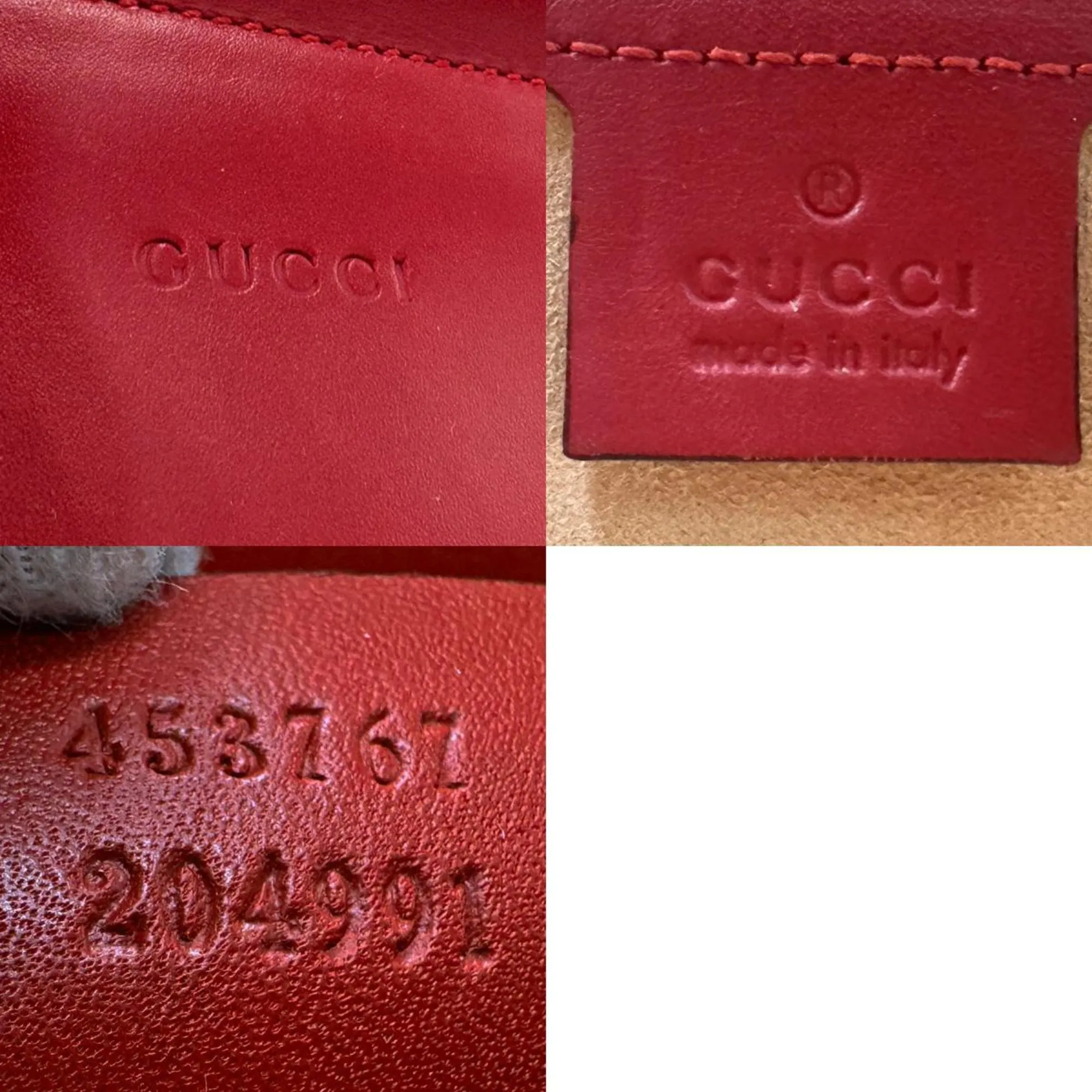 Gucci  Leather Handbag Shoulder Bag (Pre-Owned)