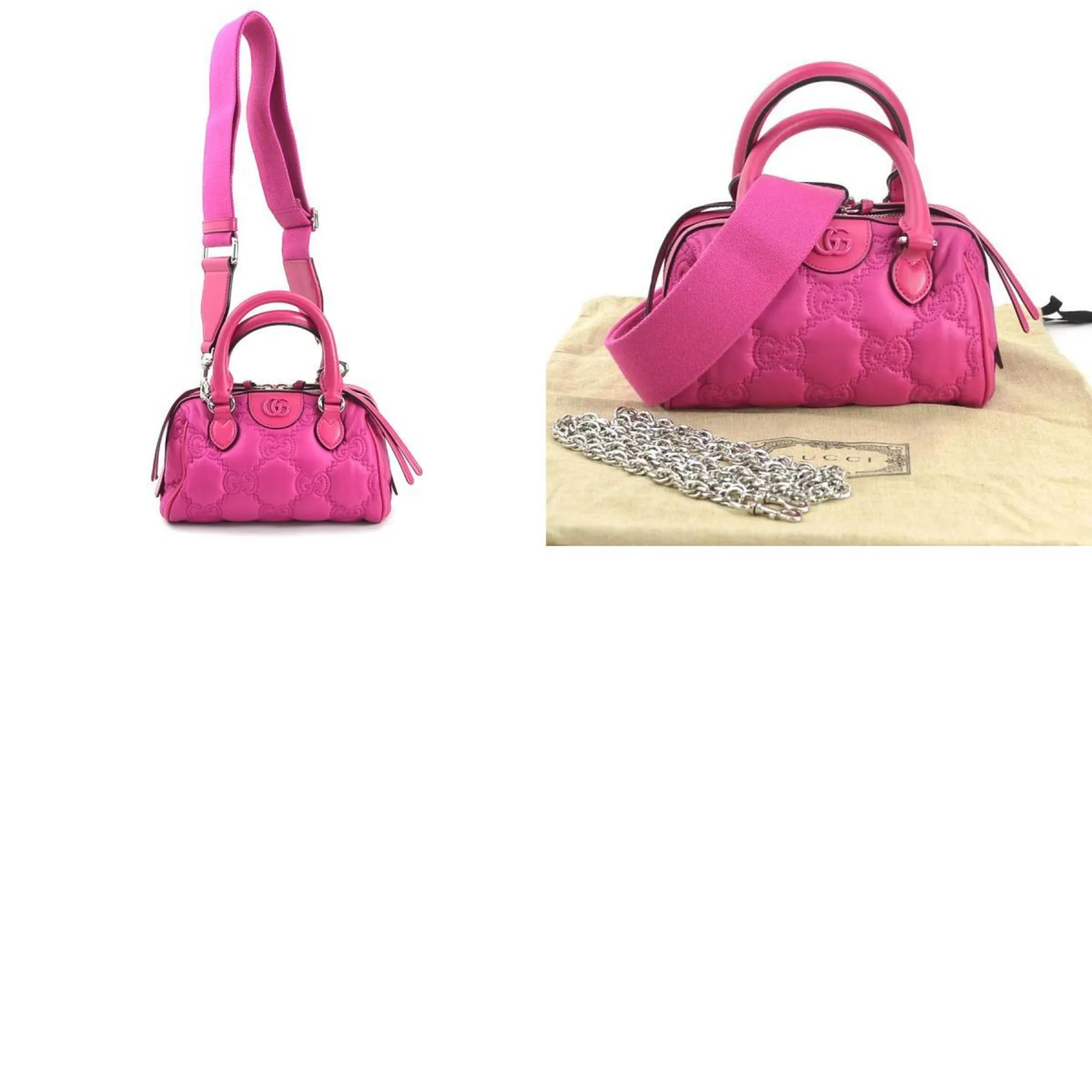 Gucci Leather Handbag Shoulder Bag (Pre-Owned)