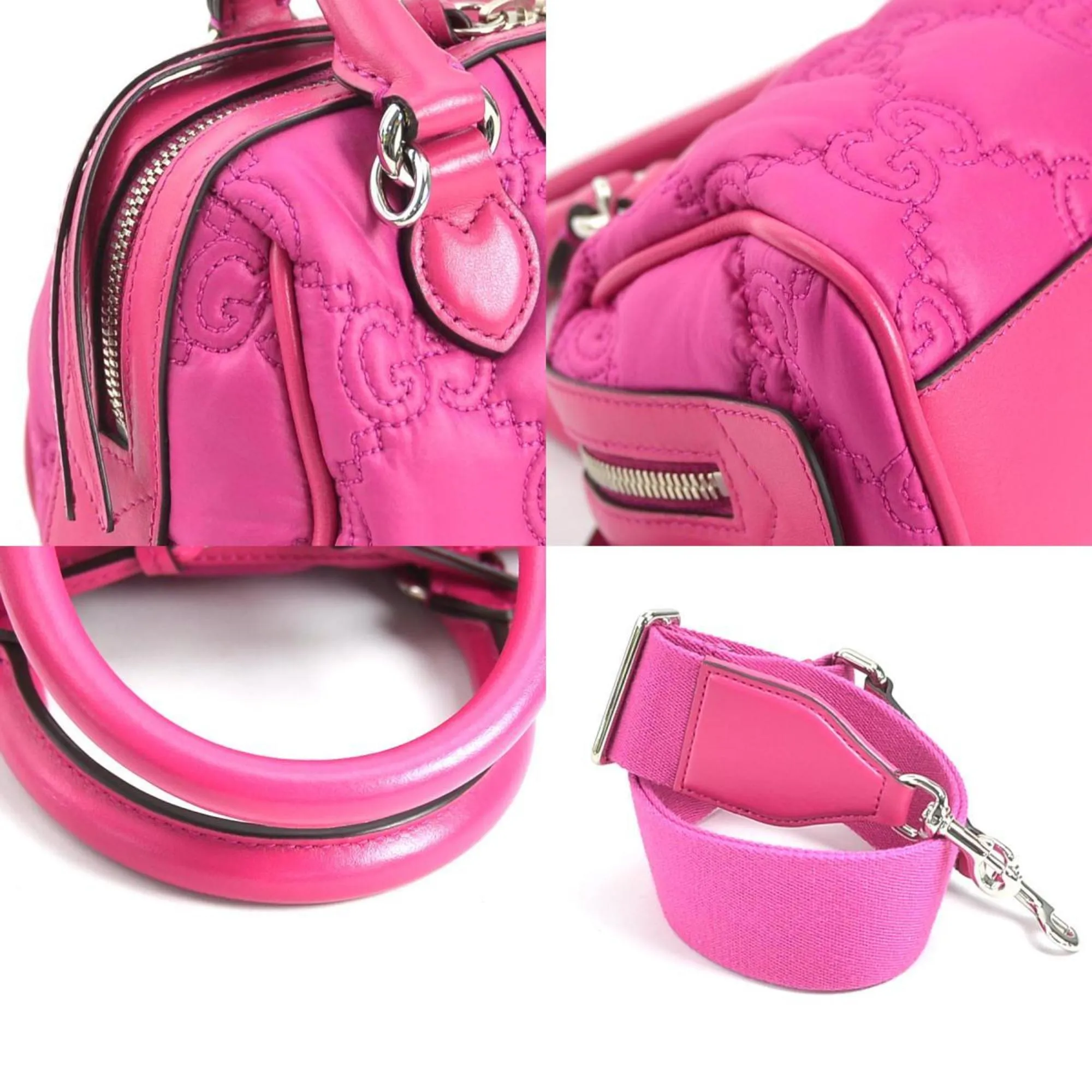 Gucci Leather Handbag Shoulder Bag (Pre-Owned)
