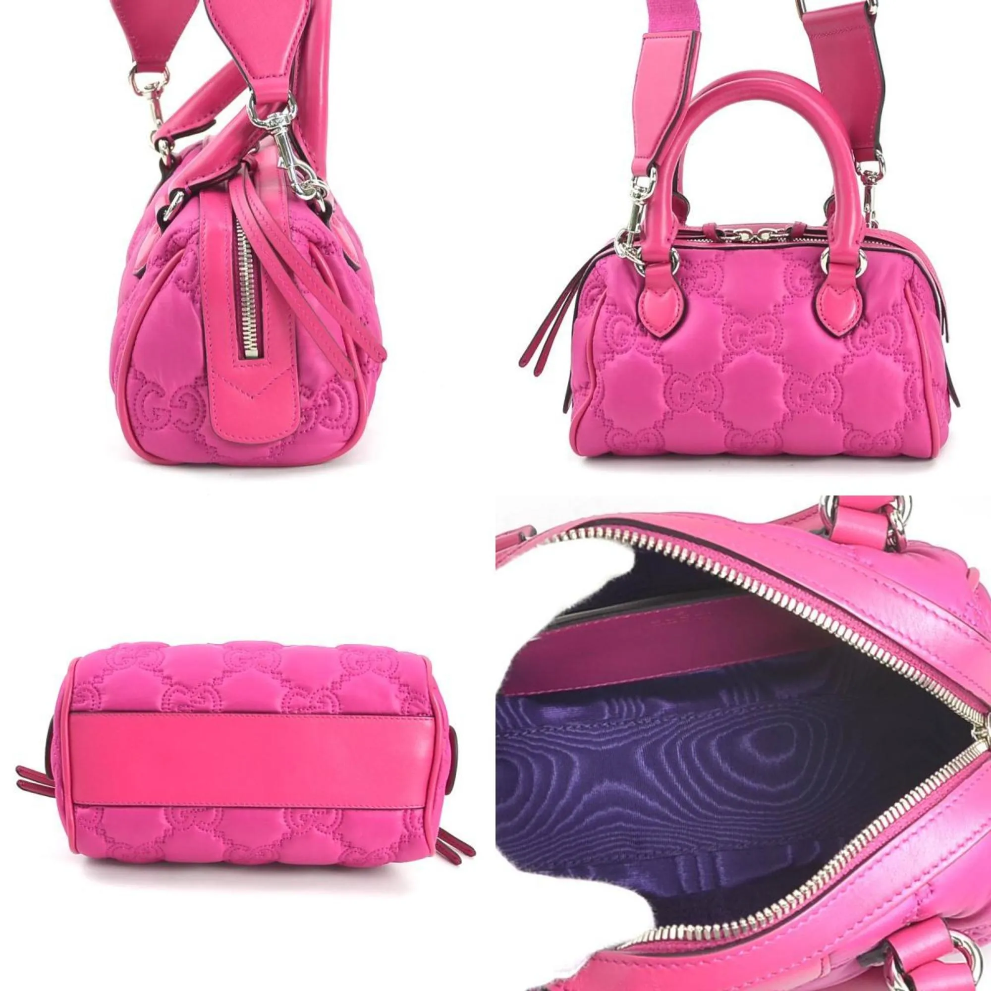 Gucci Leather Handbag Shoulder Bag (Pre-Owned)
