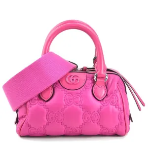 Gucci Leather Handbag Shoulder Bag (Pre-Owned)