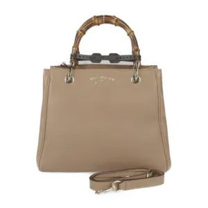 Gucci  Leather Handbag Shoulder Bag Tote Bag (Pre-Owned)