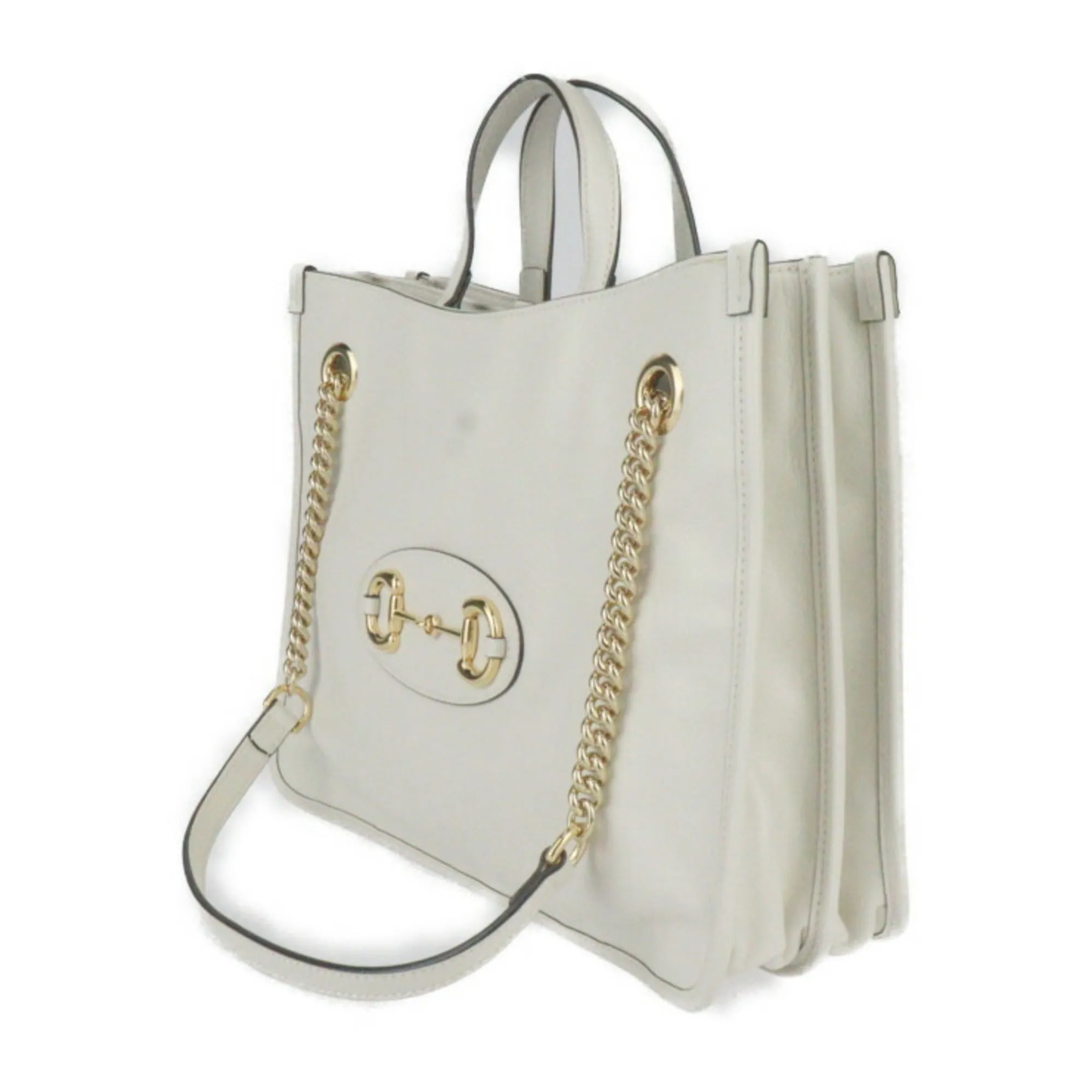 Gucci  Leather Handbag Shoulder Bag Tote Bag (Pre-Owned)