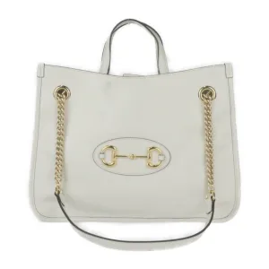 Gucci  Leather Handbag Shoulder Bag Tote Bag (Pre-Owned)
