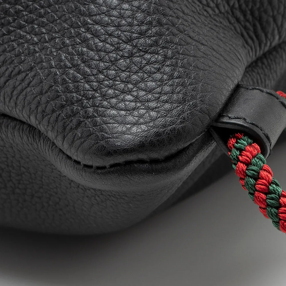 Gucci Leather Logo Drawstring Backpack (SHF-20714)