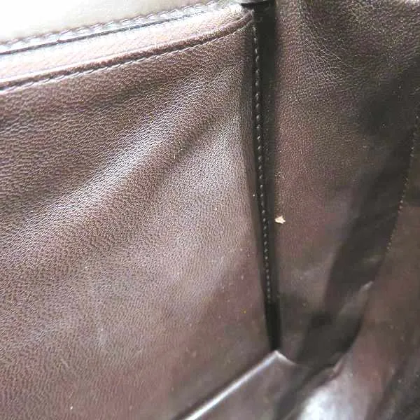 Gucci Leather Old GG Hardware Shoulder Bag