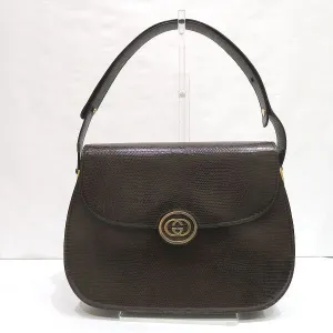 Gucci Leather Old GG Hardware Shoulder Bag