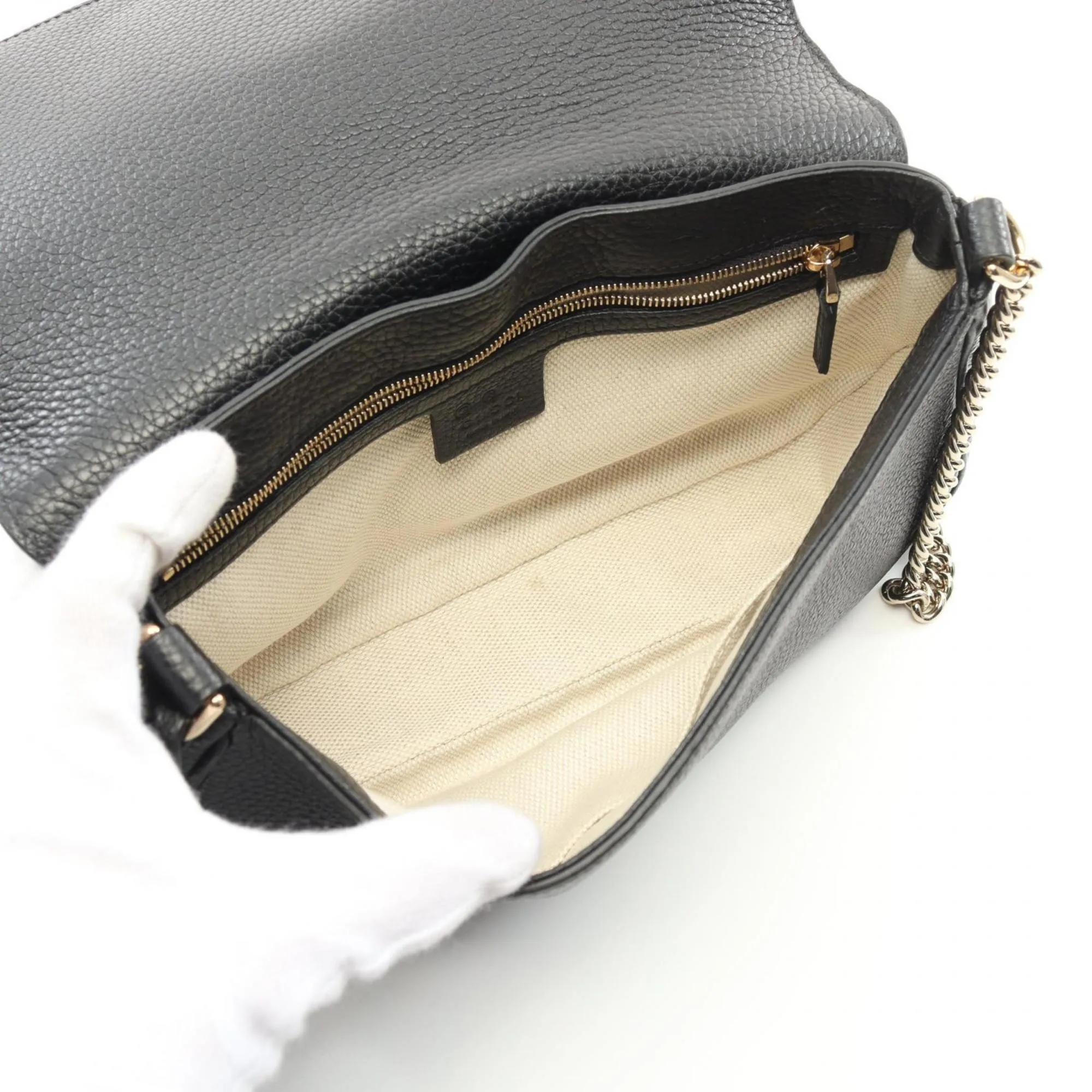 Gucci  Leather Shoulder Bag (Pre-Owned)
