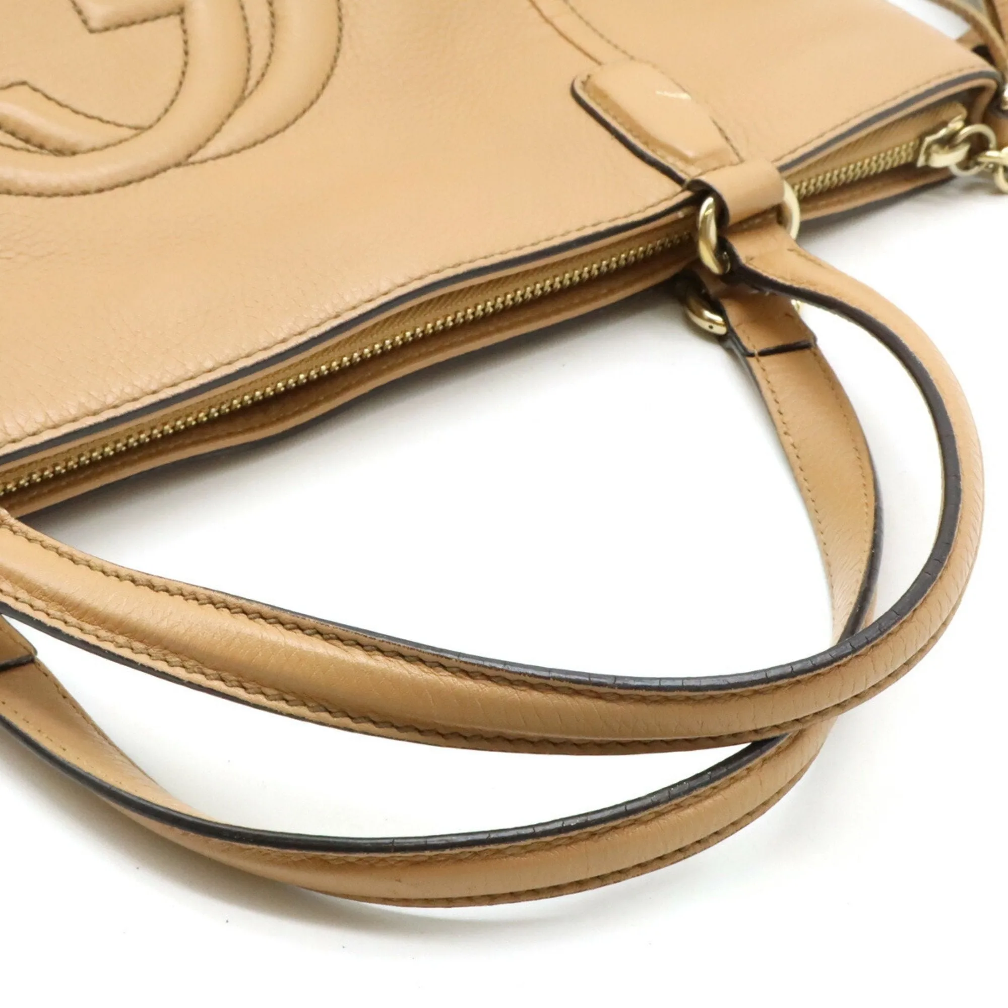 Gucci  Leather Shoulder Bag Tote Bag (Pre-Owned)