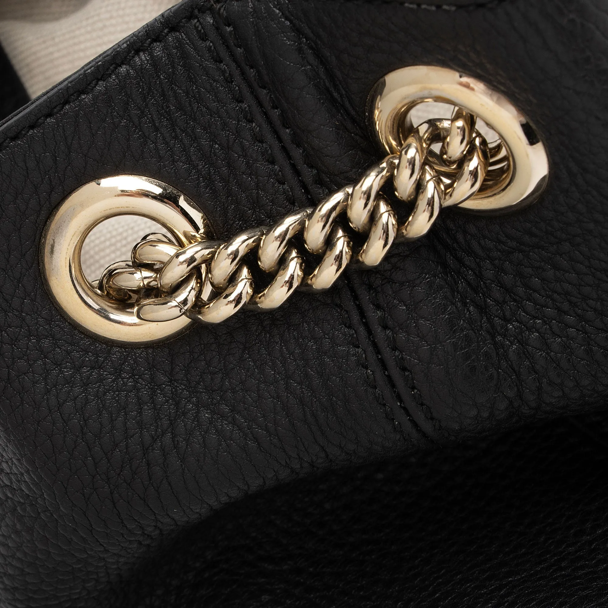 Gucci Leather Soho Medium Shoulder Bag (SHF-52sRr2)