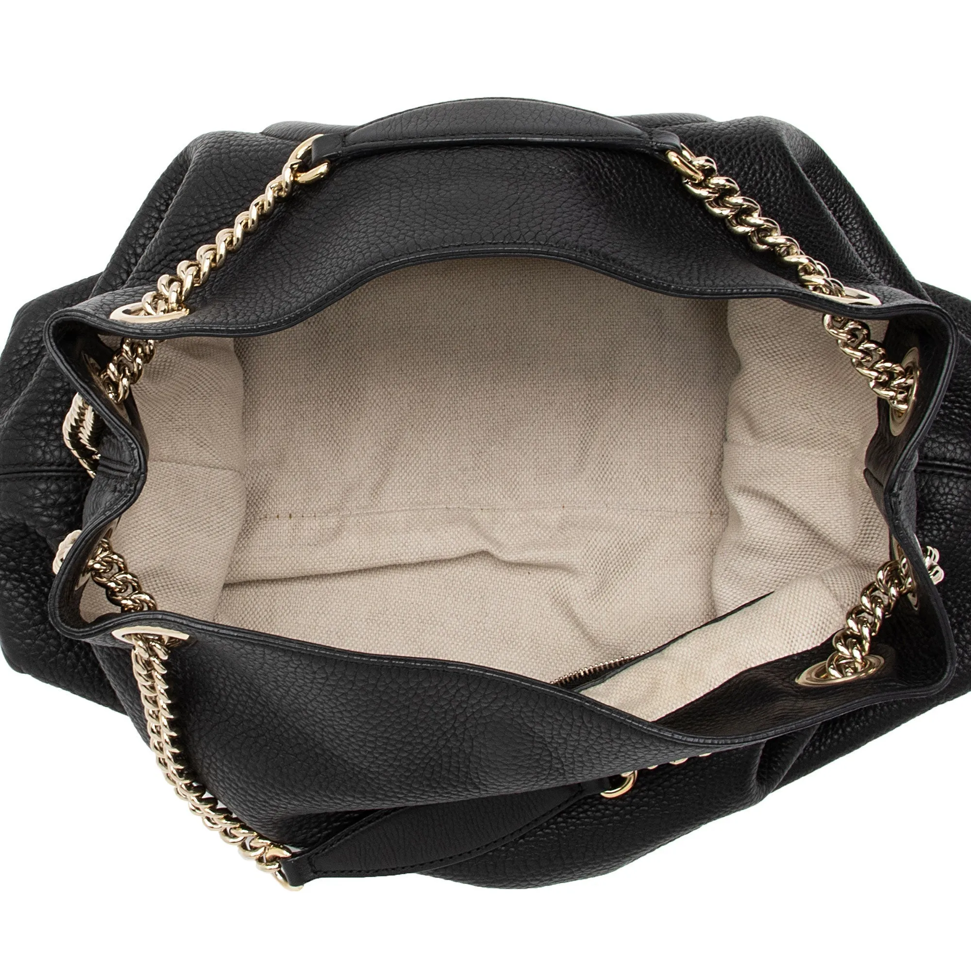 Gucci Leather Soho Medium Shoulder Bag (SHF-52sRr2)