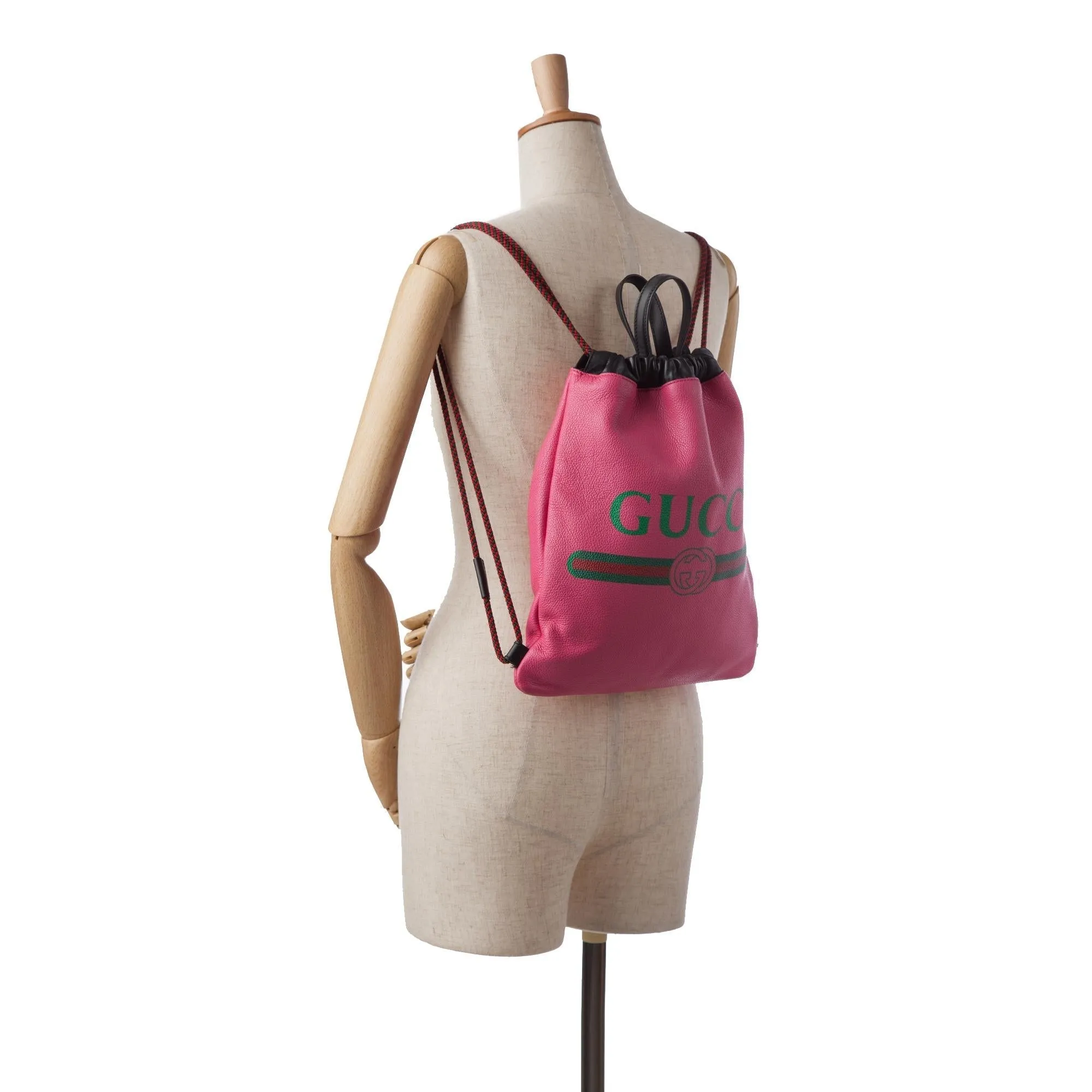Gucci Logo Drawstring Backpack (SHG-u6A3A1)