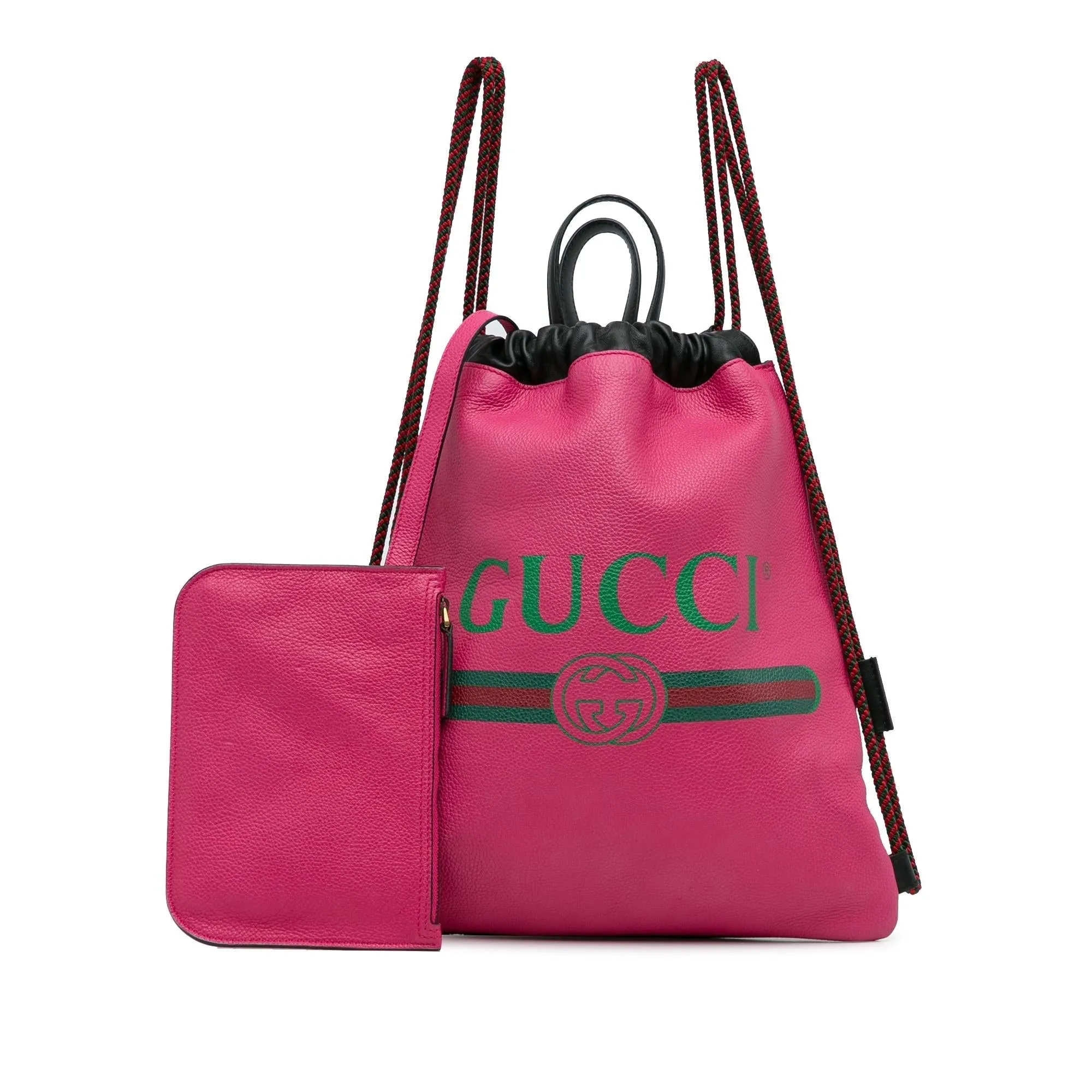 Gucci Logo Drawstring Backpack (SHG-u6A3A1)