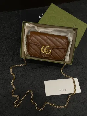 Gucci Marmont Supermini Caramel Shoulder Bag