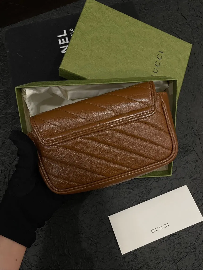 Gucci Marmont Supermini Caramel Shoulder Bag