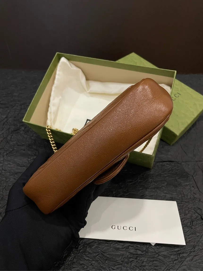 Gucci Marmont Supermini Caramel Shoulder Bag