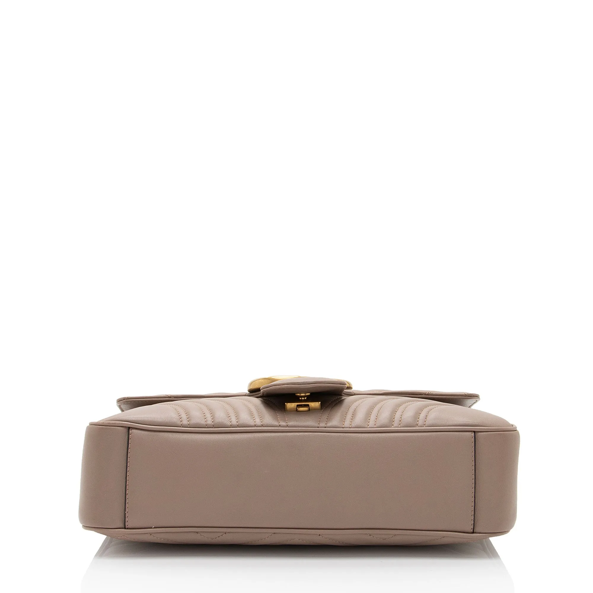Gucci Matelasse Leather GG Marmont Medium Flap Shoulder Bag (SHF-EZthFS)