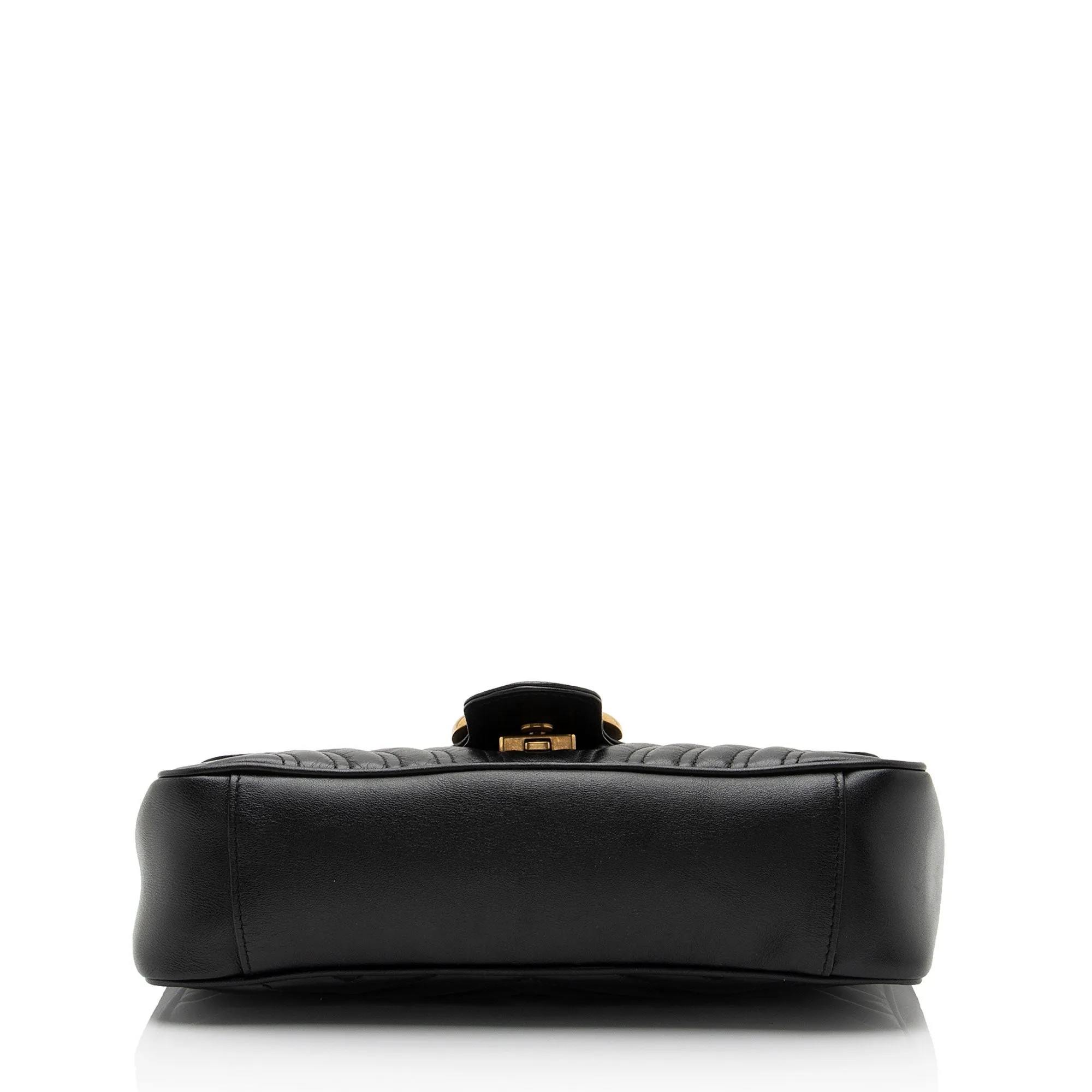 Gucci Matelasse Leather GG Marmont Small Flap Shoulder Bag (SHF-5zif5r)