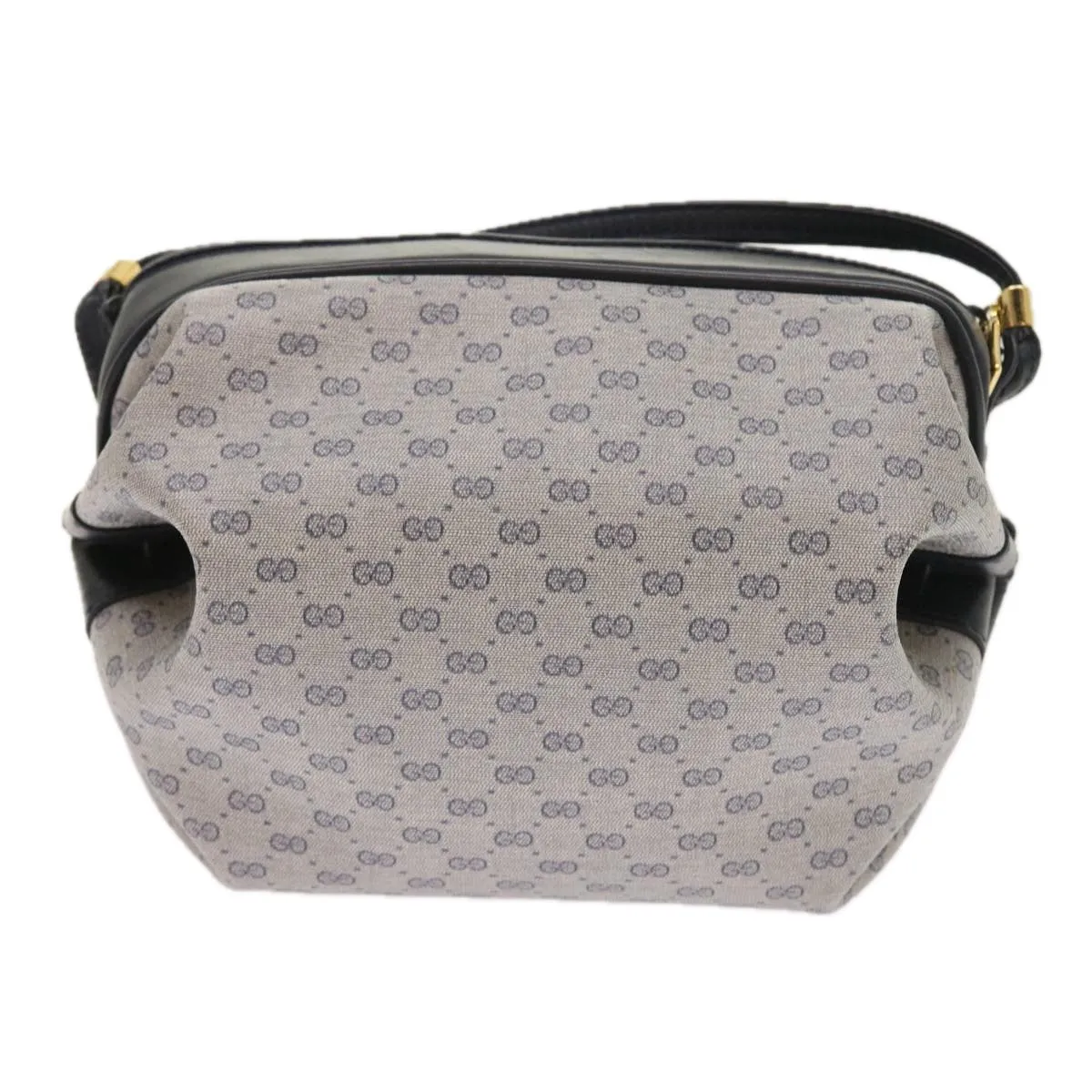 GUCCI Micro GG Canvas Shoulder Bag PVC Leather Navy 007.115.5770  th4074