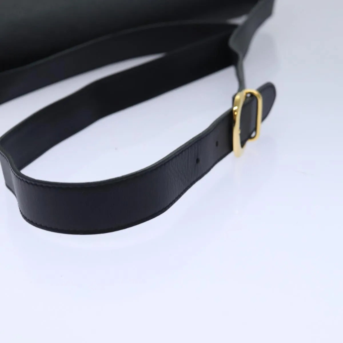 GUCCI Micro GG Supreme Shoulder Bag PVC Black Gold 001 116 0924  85388