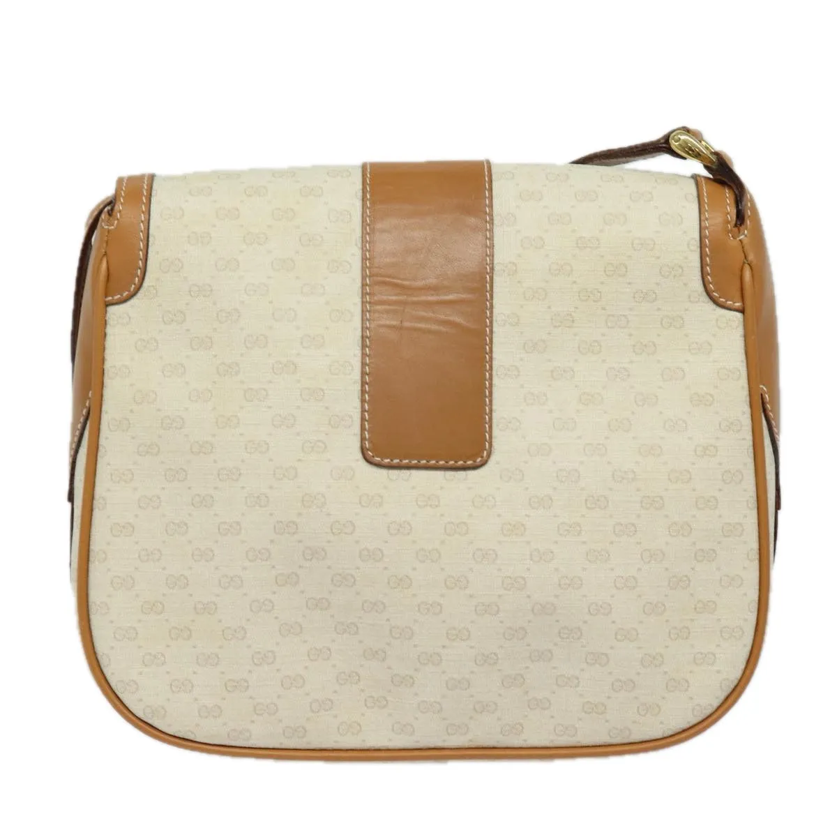 GUCCI Micro GG Supreme Shoulder Bag PVC Leather Beige 001 41 4425  13040