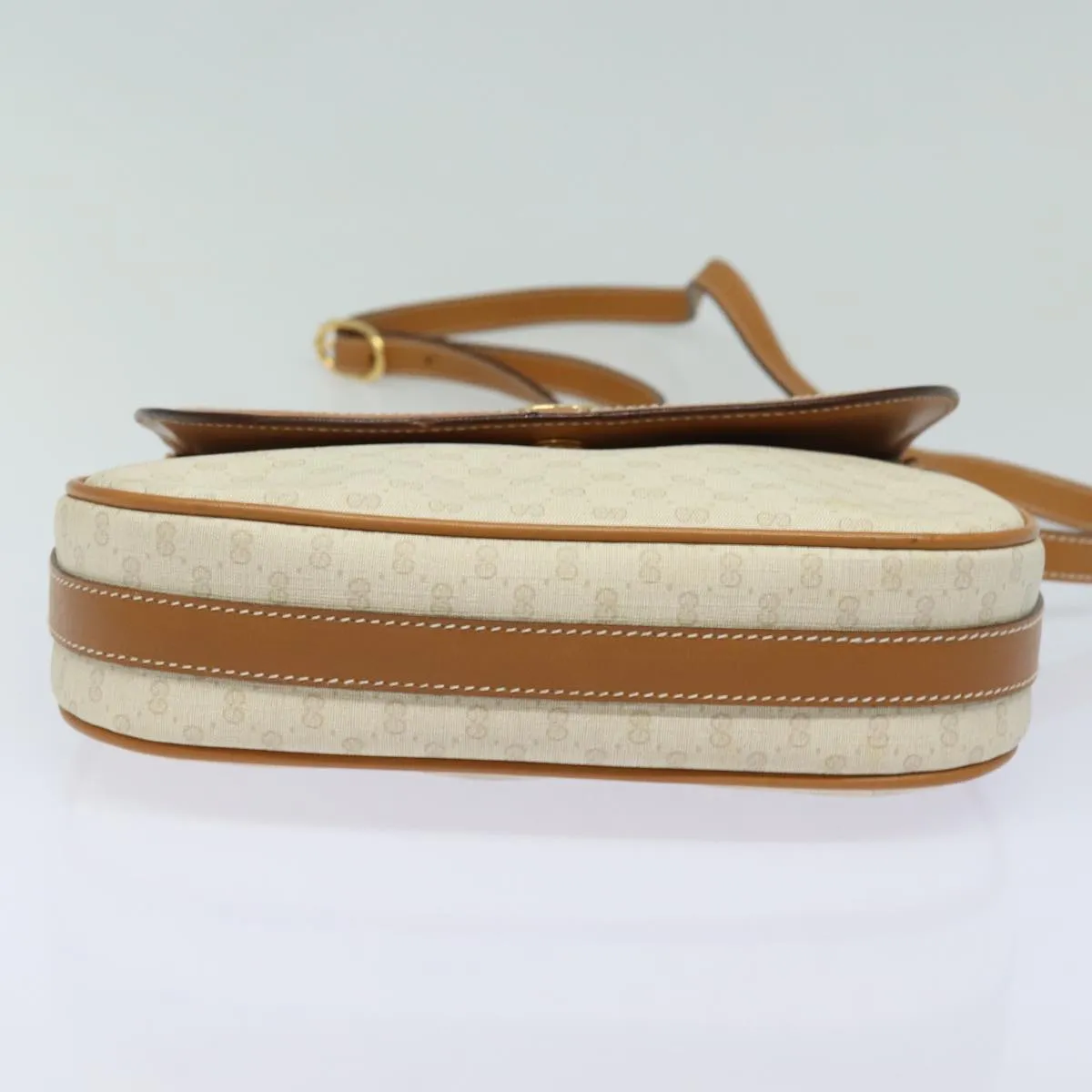 GUCCI Micro GG Supreme Shoulder Bag PVC Leather Beige 001 41 4425  13040