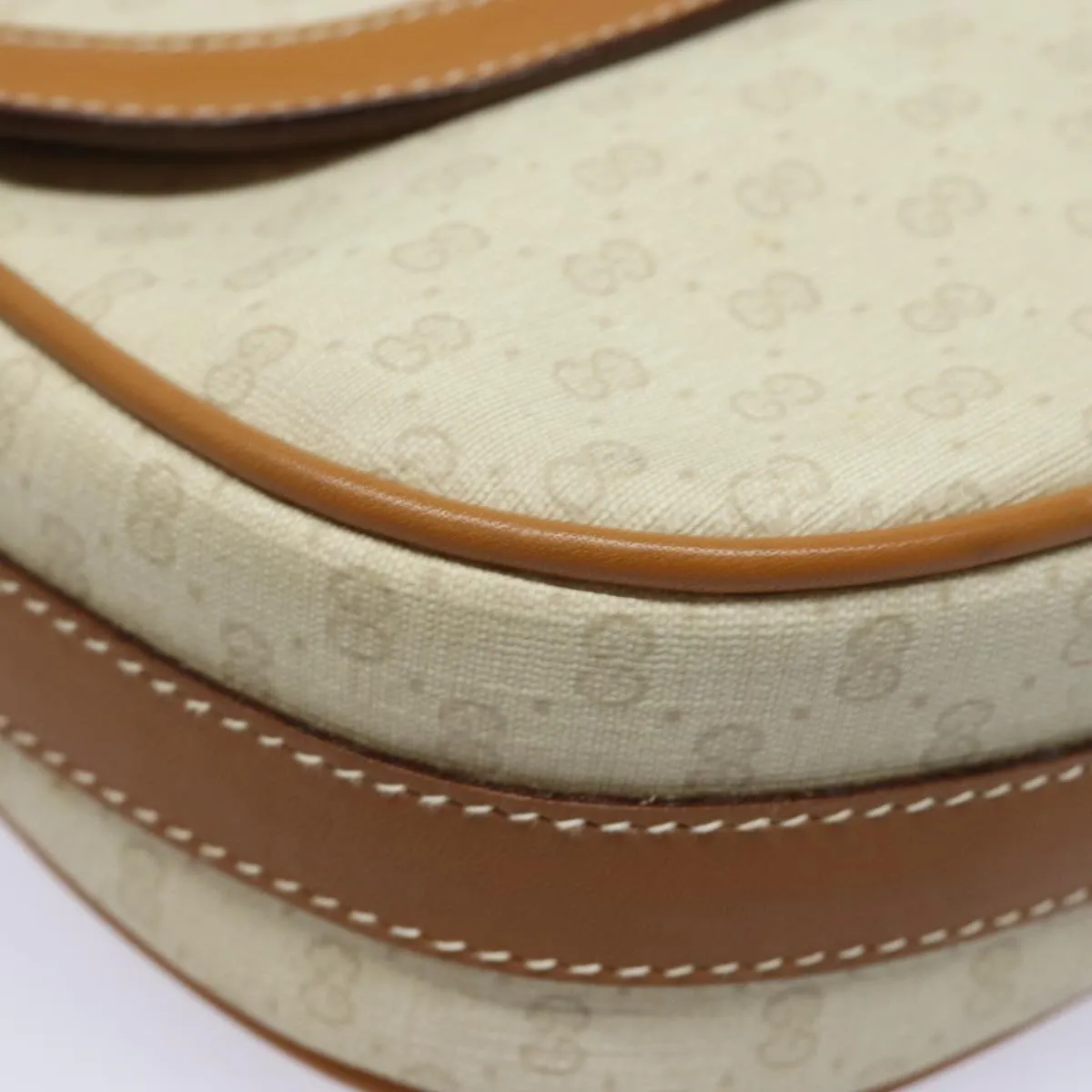 GUCCI Micro GG Supreme Shoulder Bag PVC Leather Beige 001 41 4425  13040