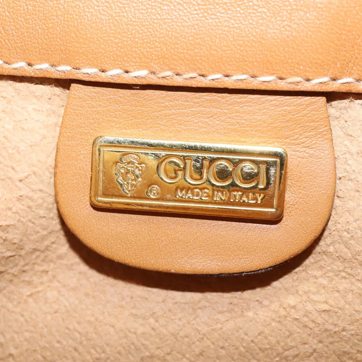 GUCCI Micro GG Supreme Shoulder Bag PVC Leather Beige 001 41 4425  13040