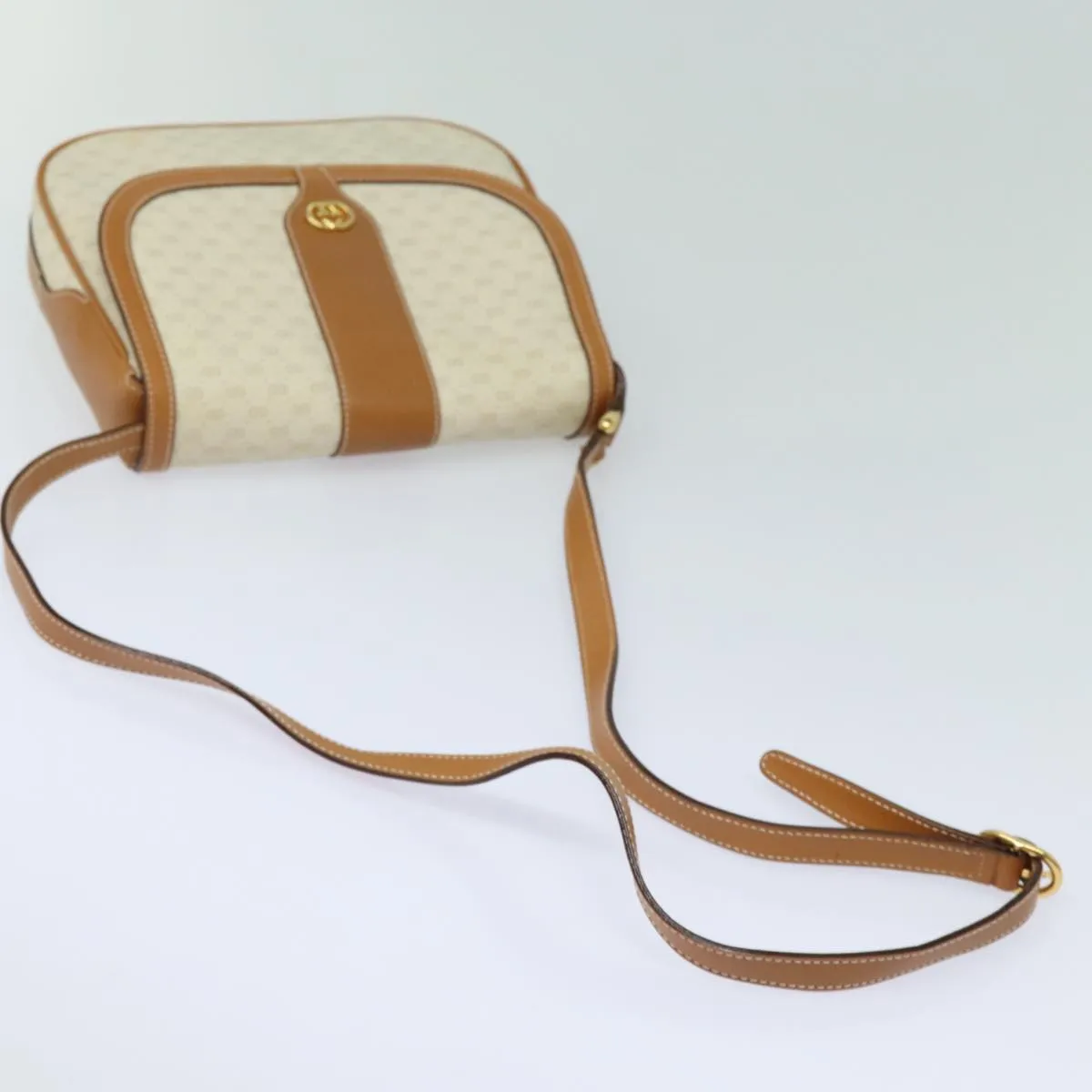 GUCCI Micro GG Supreme Shoulder Bag PVC Leather Beige 001 41 4425  13040