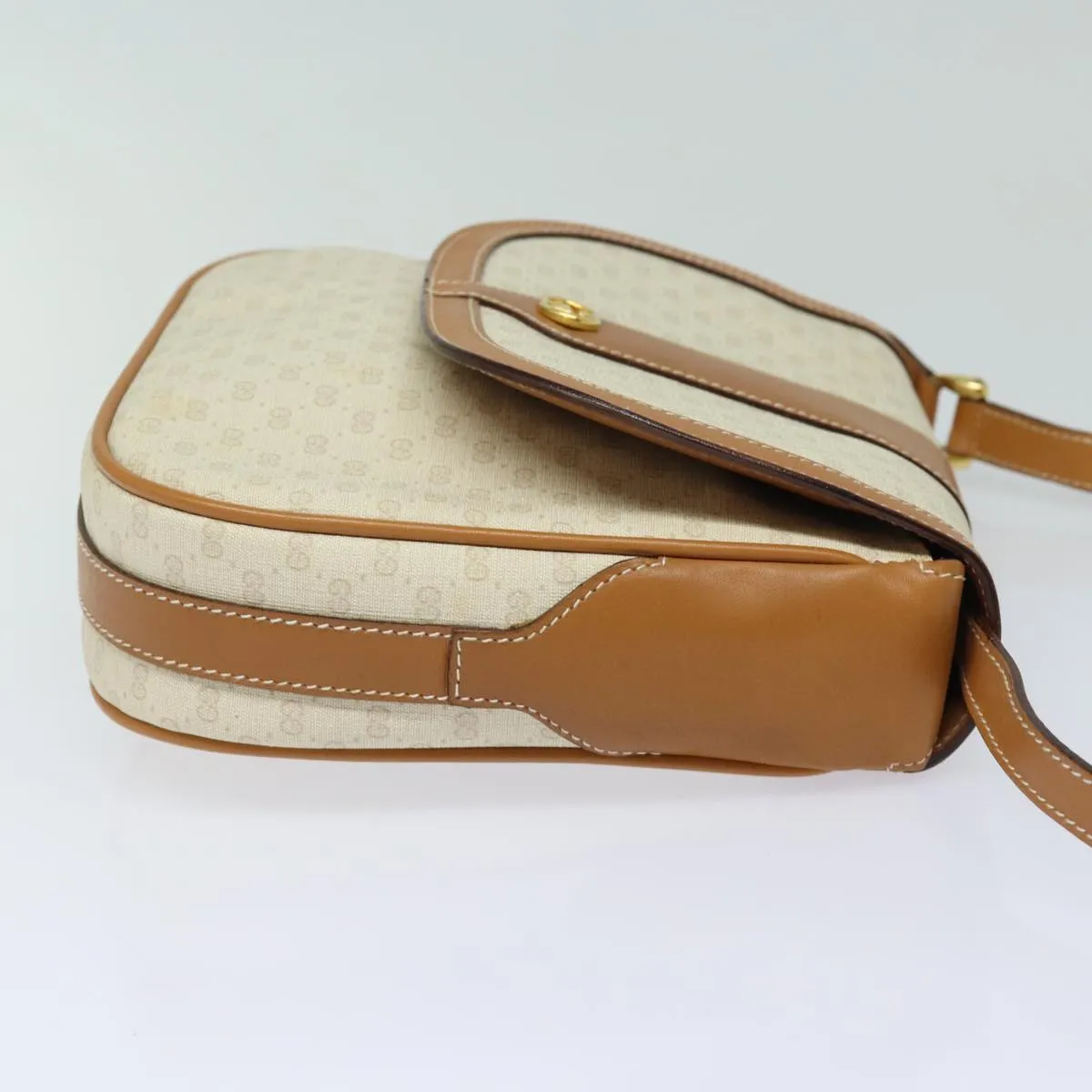 GUCCI Micro GG Supreme Shoulder Bag PVC Leather Beige 001 41 4425  13040