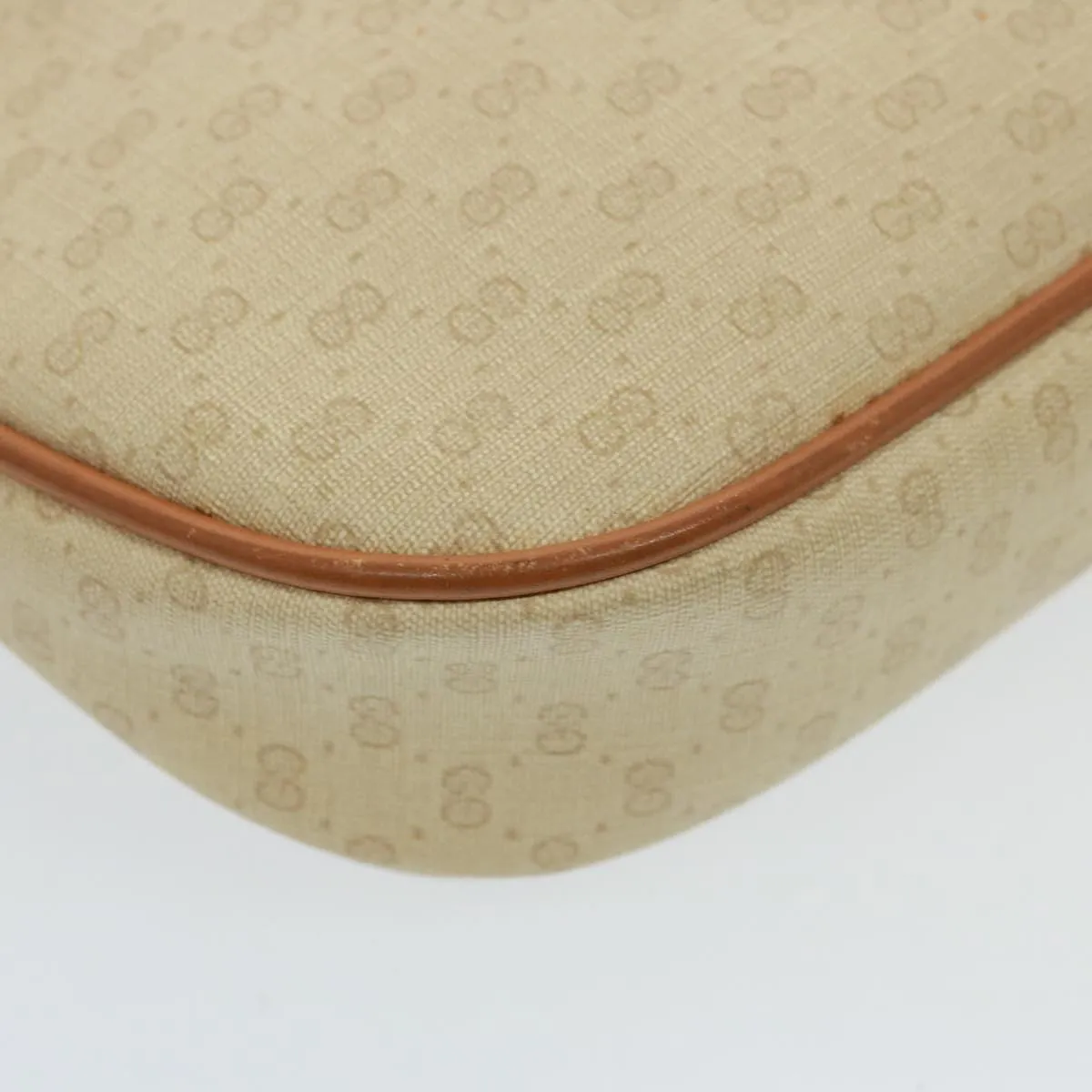 GUCCI Micro GG Supreme Shoulder Bag PVC Leather Beige 007 983 1113  th5073
