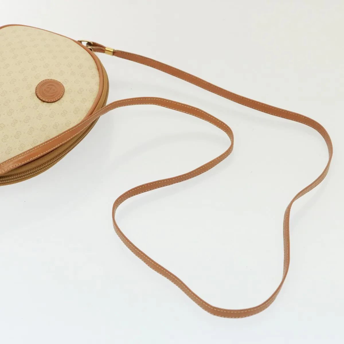 GUCCI Micro GG Supreme Shoulder Bag PVC Leather Beige 007 983 1113  th5073