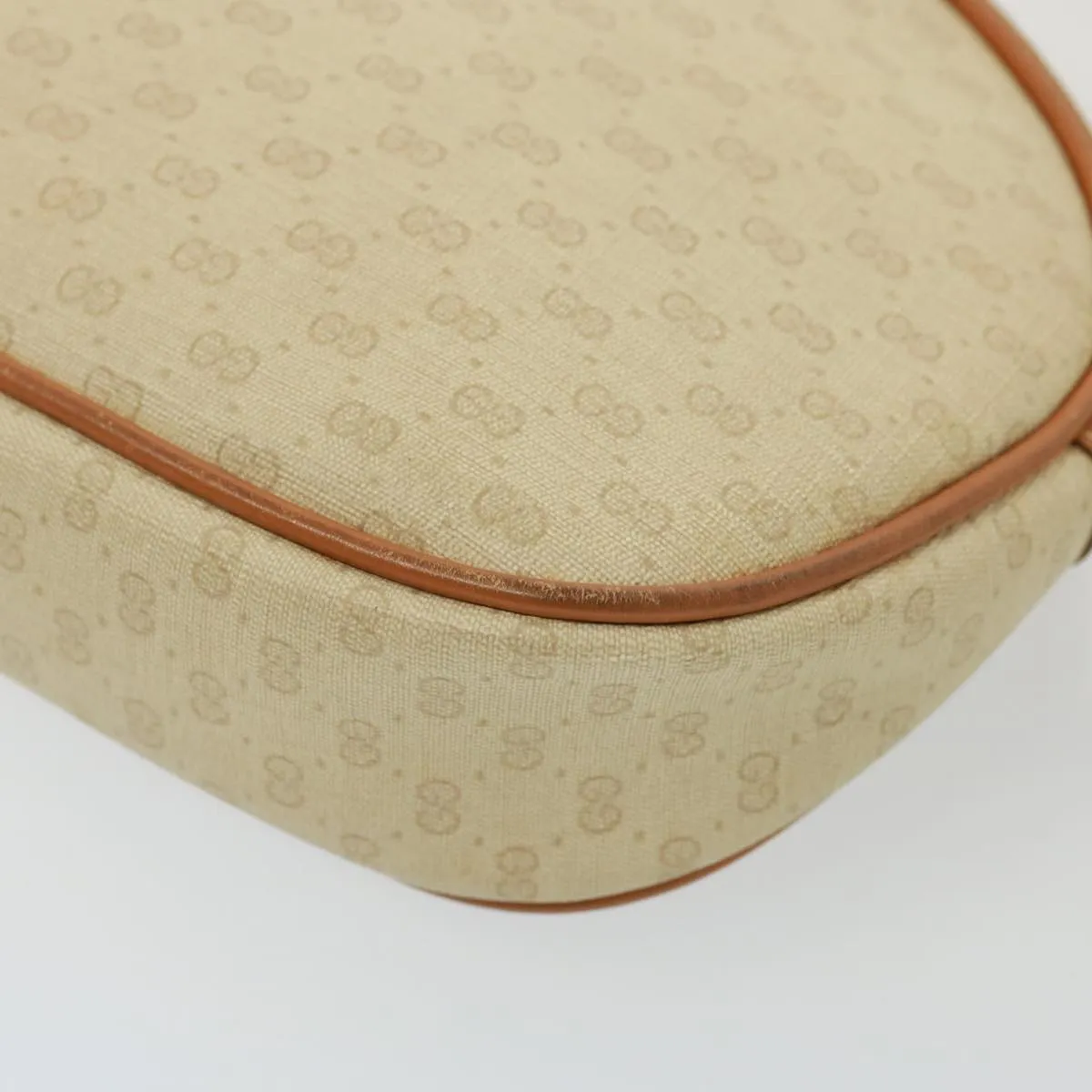 GUCCI Micro GG Supreme Shoulder Bag PVC Leather Beige 007 983 1113  th5073