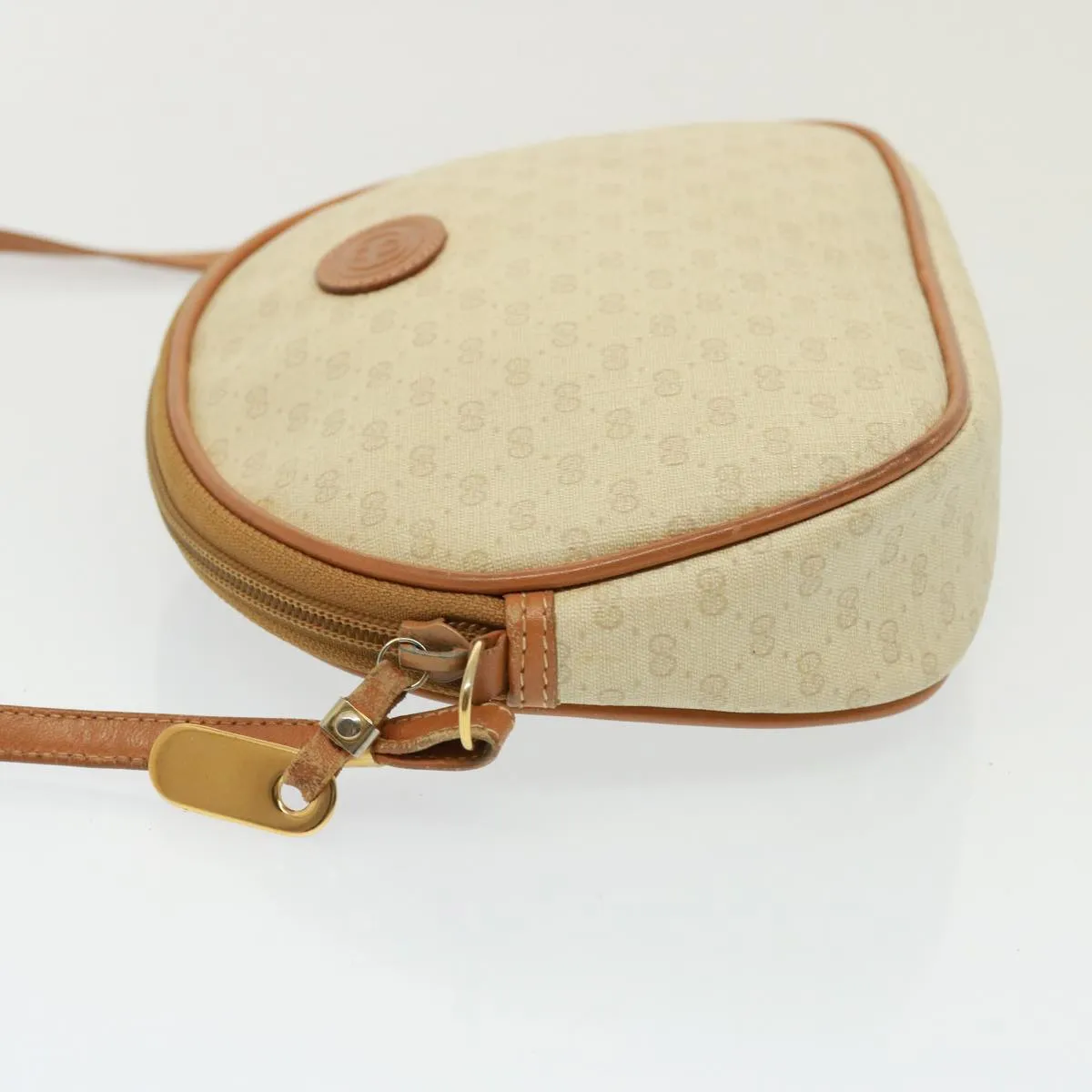 GUCCI Micro GG Supreme Shoulder Bag PVC Leather Beige 007 983 1113  th5073