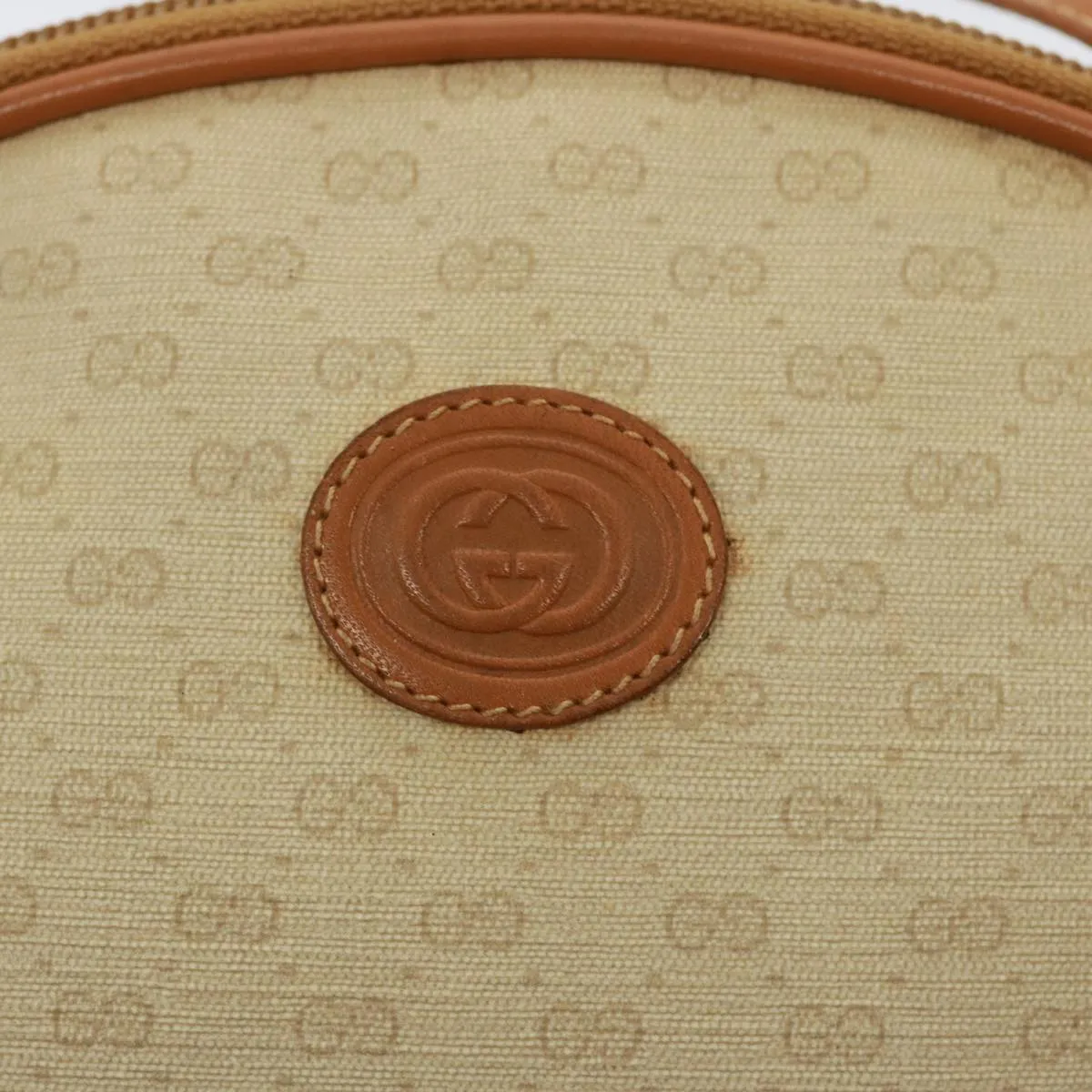 GUCCI Micro GG Supreme Shoulder Bag PVC Leather Beige 007 983 1113  th5073