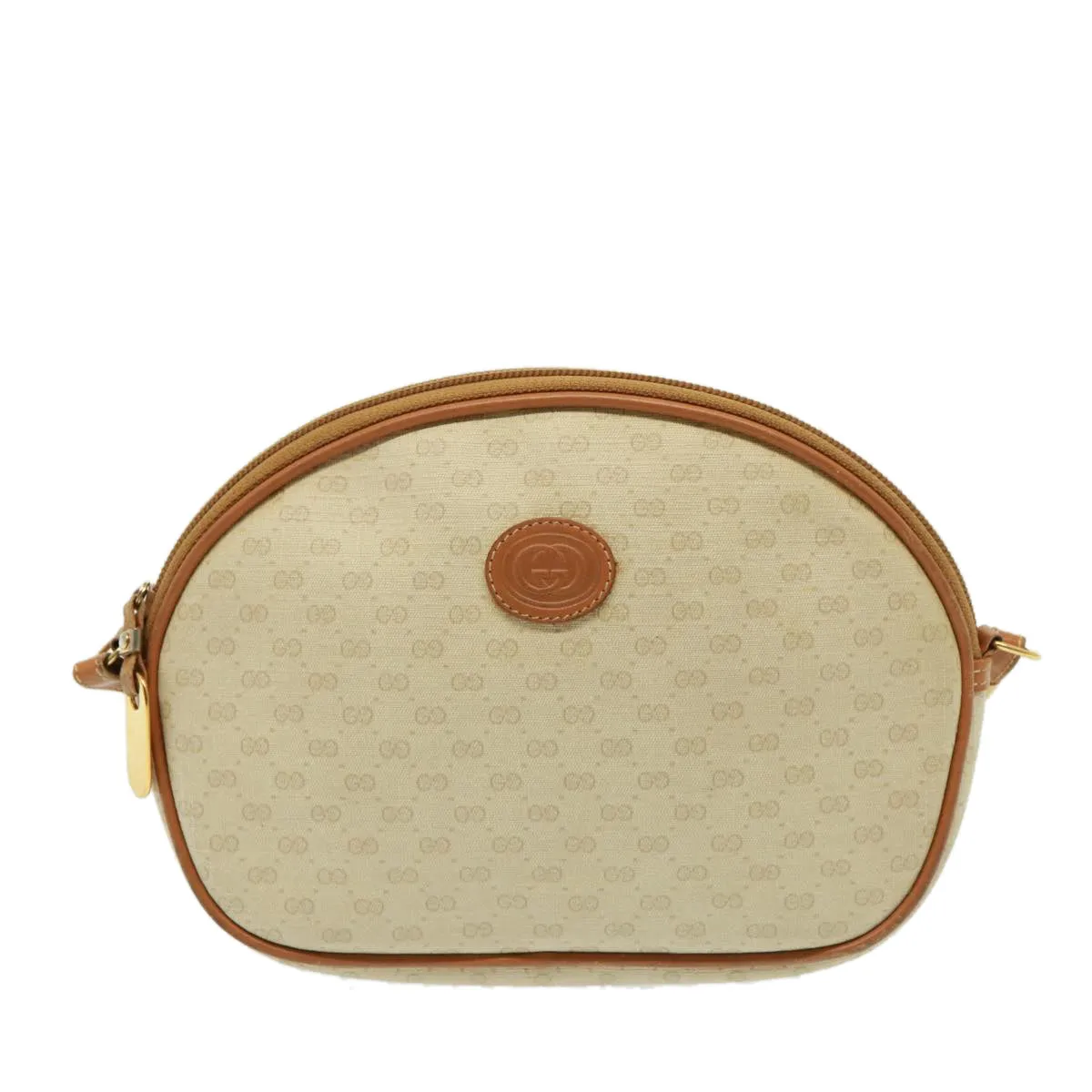 GUCCI Micro GG Supreme Shoulder Bag PVC Leather Beige 007 983 1113  th5073