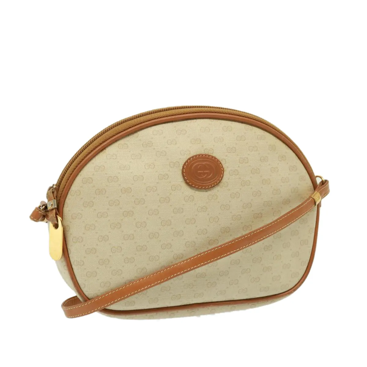GUCCI Micro GG Supreme Shoulder Bag PVC Leather Beige 007 983 1113  th5073