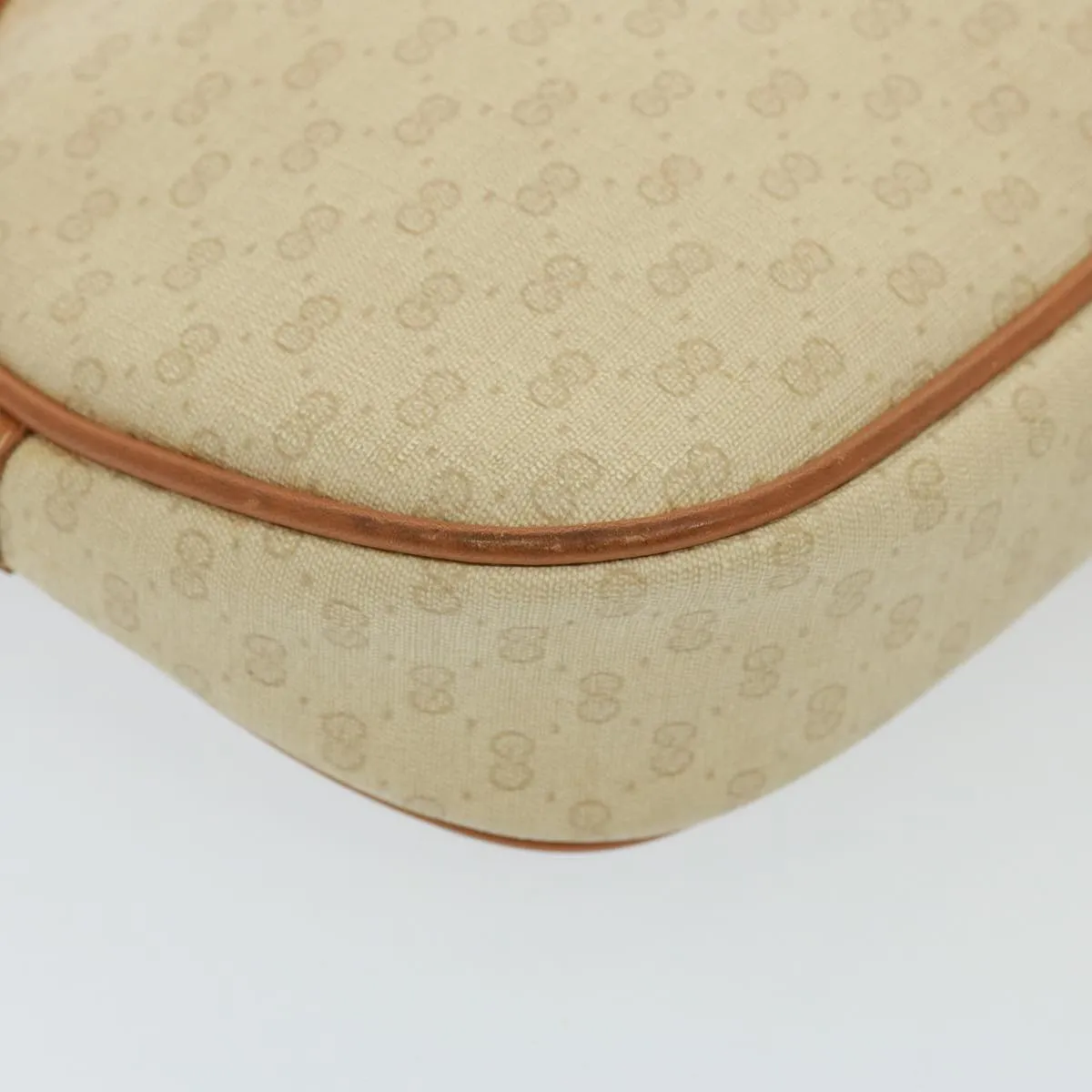 GUCCI Micro GG Supreme Shoulder Bag PVC Leather Beige 007 983 1113  th5073