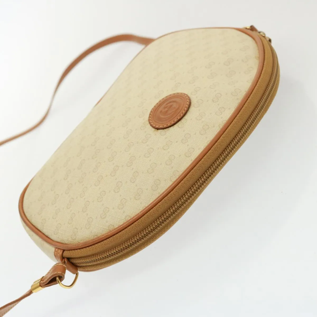 GUCCI Micro GG Supreme Shoulder Bag PVC Leather Beige 007 983 1113  th5073