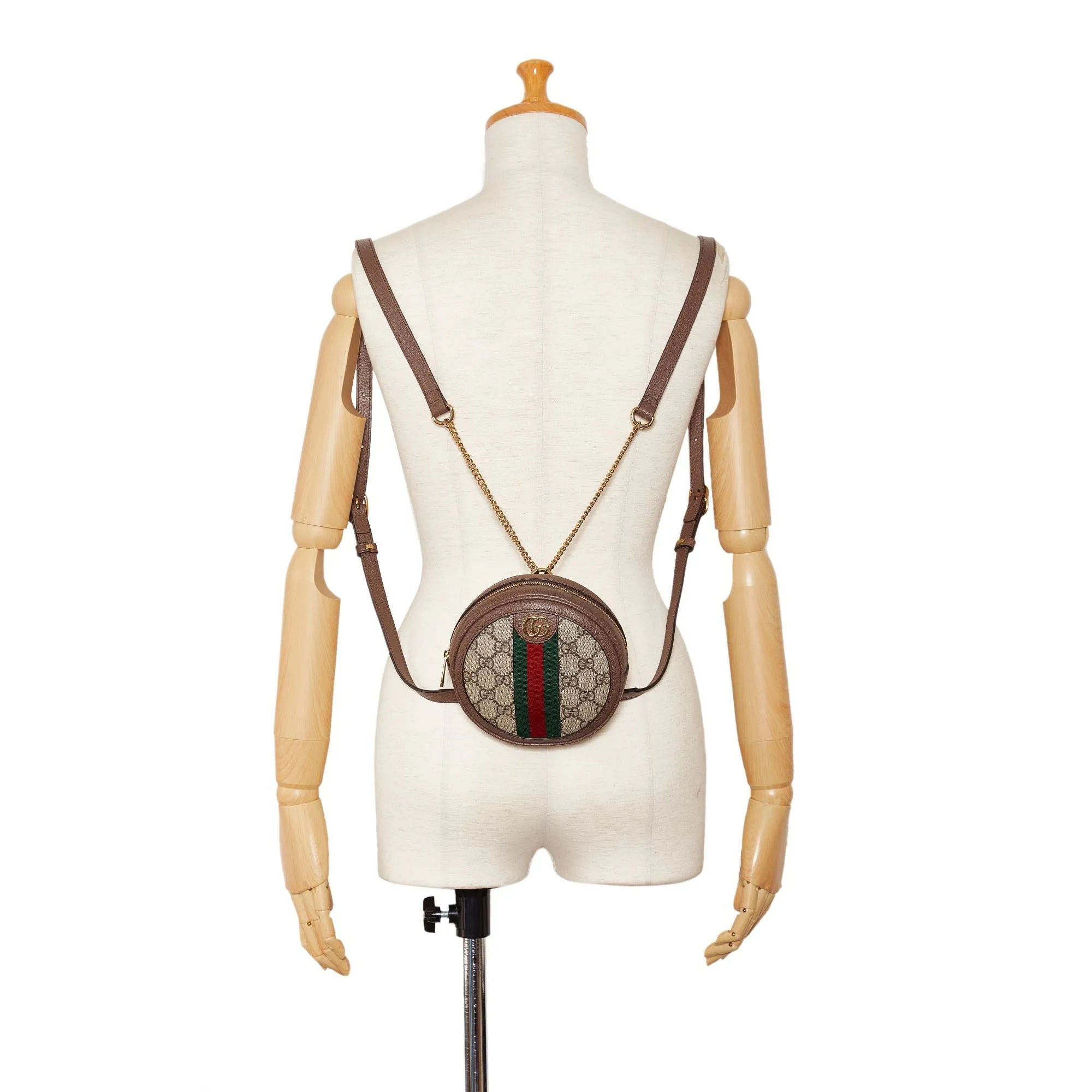 Gucci Mini GG Supreme Round Ophidia Backpack (SHG-3Pil5P)