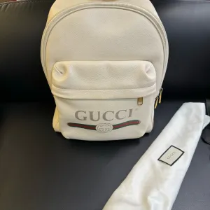 Gucci Off-White Canvas Backpack Medium